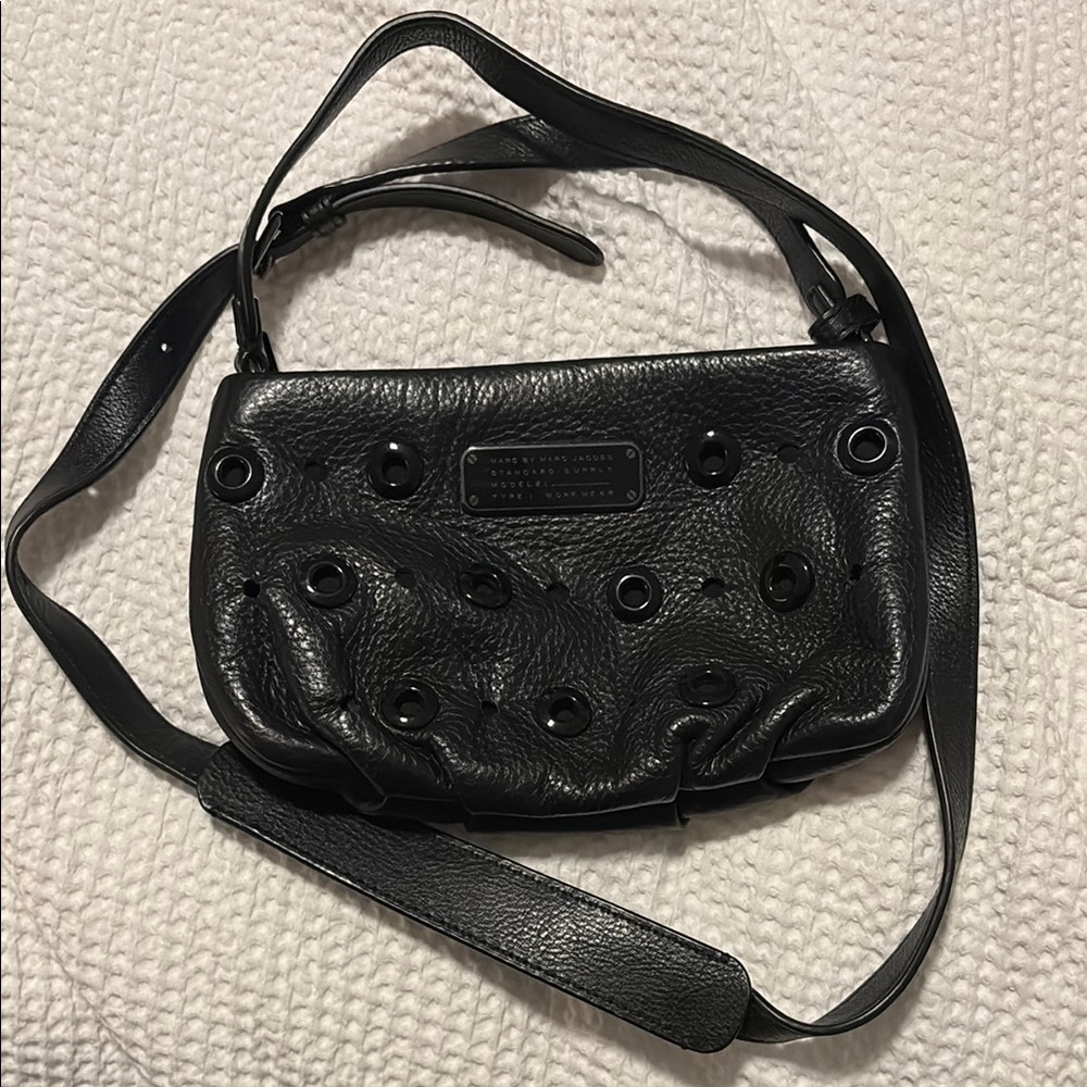 Black Leather Shoulder Bag